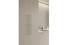 Greep VILLA LONG BA640 L690 alu + zamak nikkel